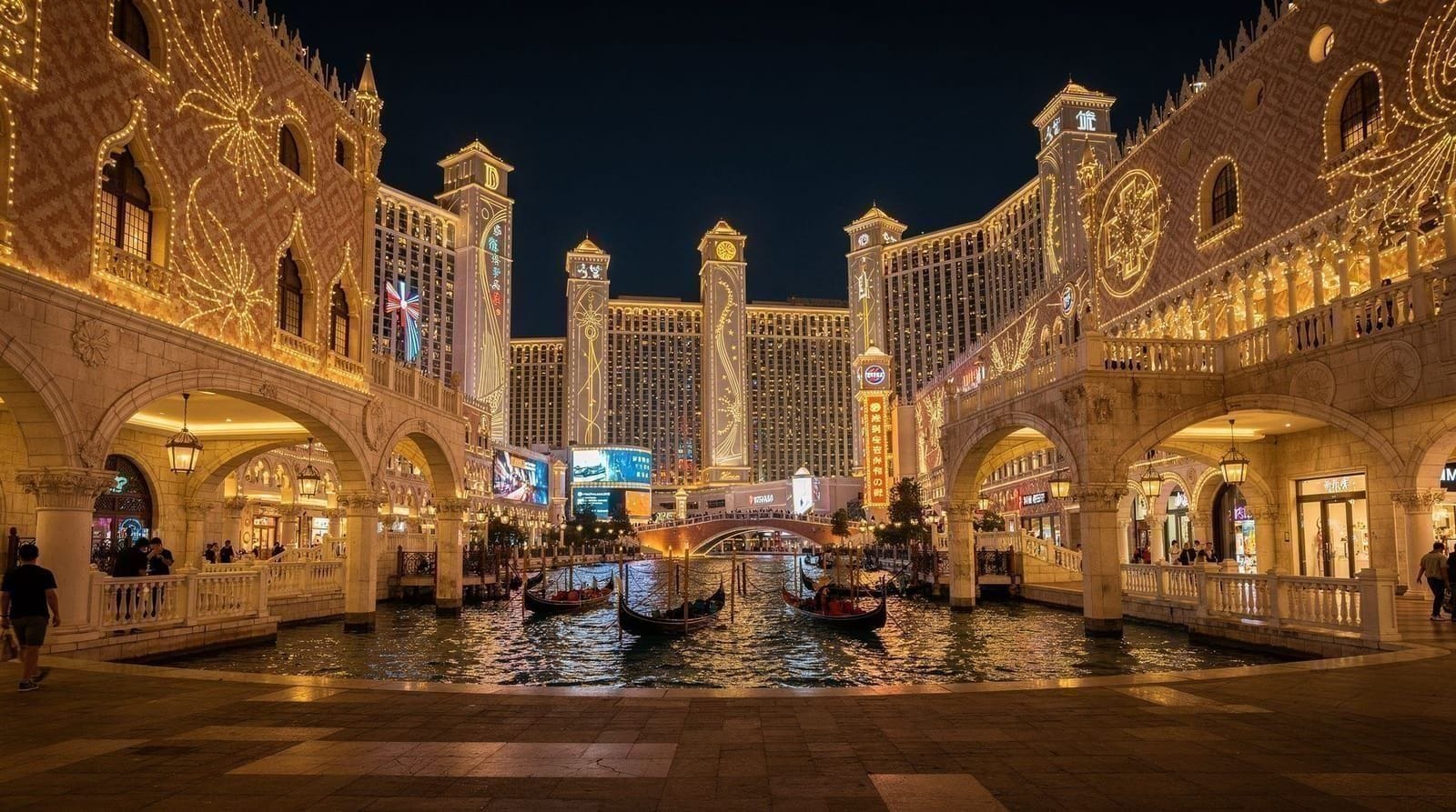 Cotai — o Venetian, os resorts Galaxy e a strip de casinos de Macau, Hong Kong and surroundings