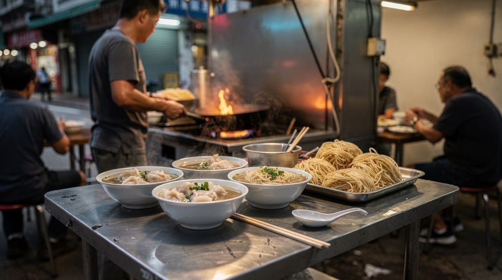Melhor street food em Hong Kong — o que comer e onde encontrar — Street food de Hong Kong: bolas de peixe, waffles de ovo, wonton, ganso assado e