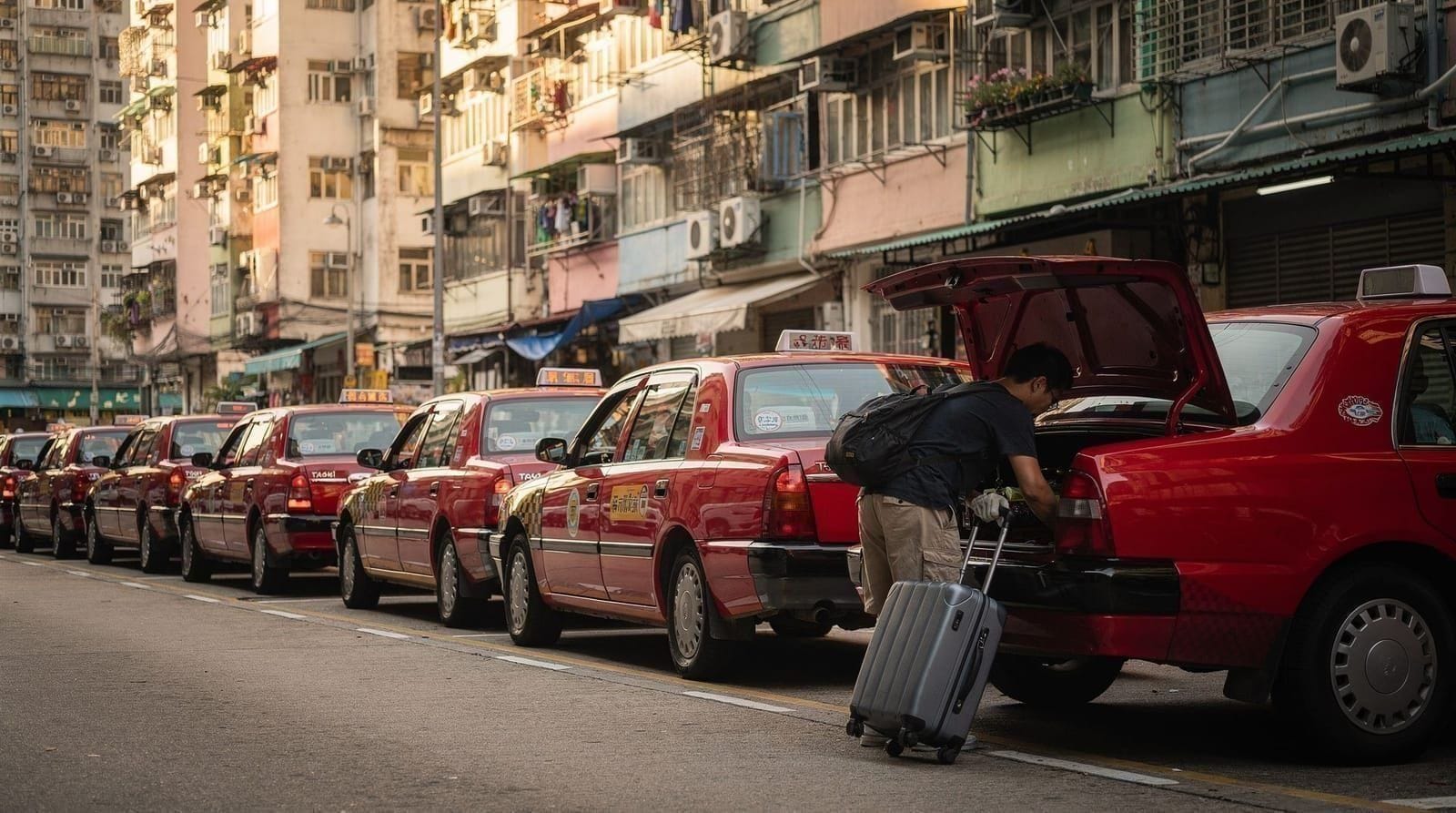 Guia de táxis de Hong Kong — táxis vermelhos, verdes e azuis explicados — Guia completo de táxis em Hong Kong — tarifa detalhada, sobretaxas de túnel, zon