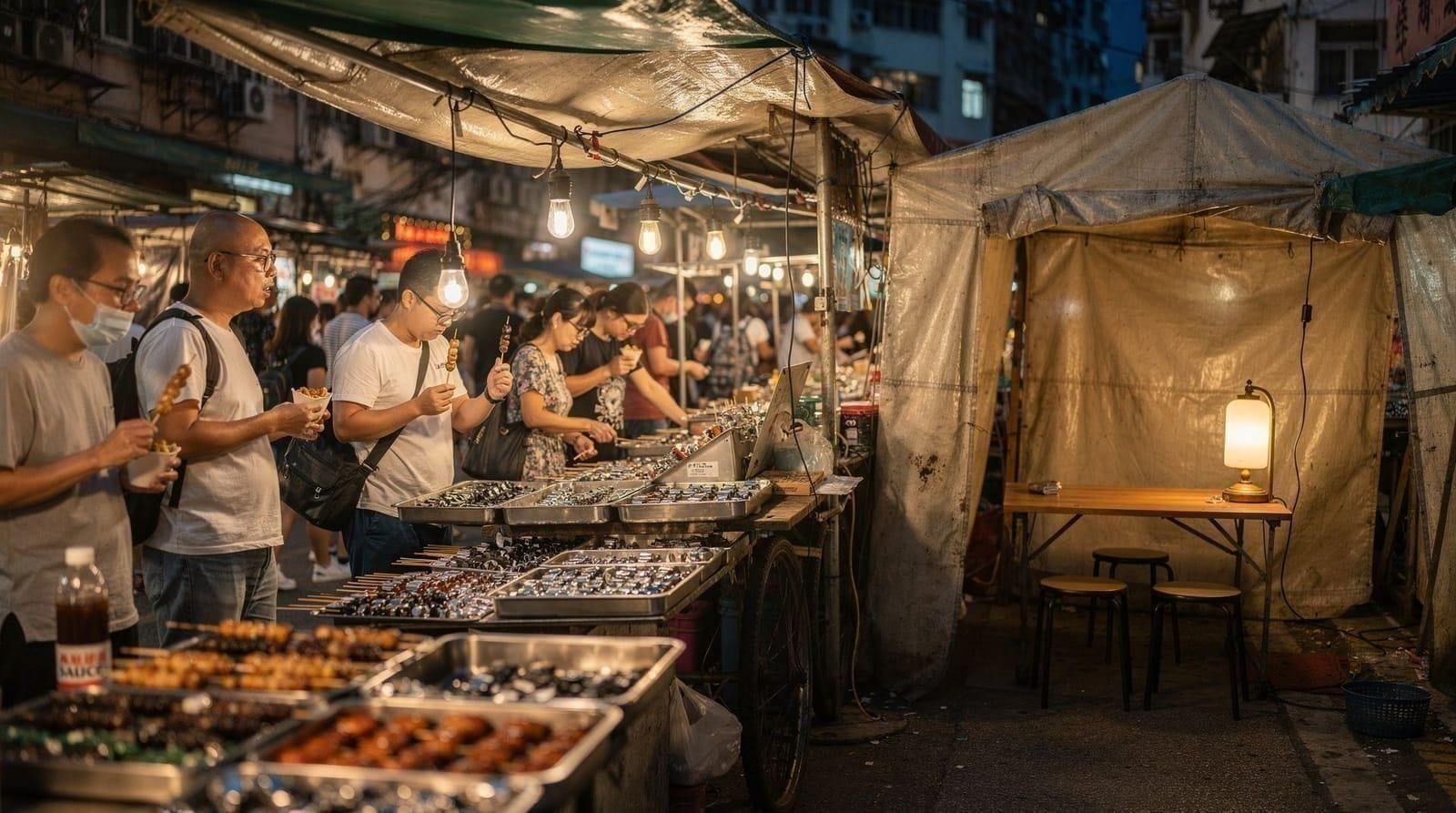 Compras e mercados — Mercado Noturno de Temple Street, Ladies' Market, bazares de rua de Mong Kok e a