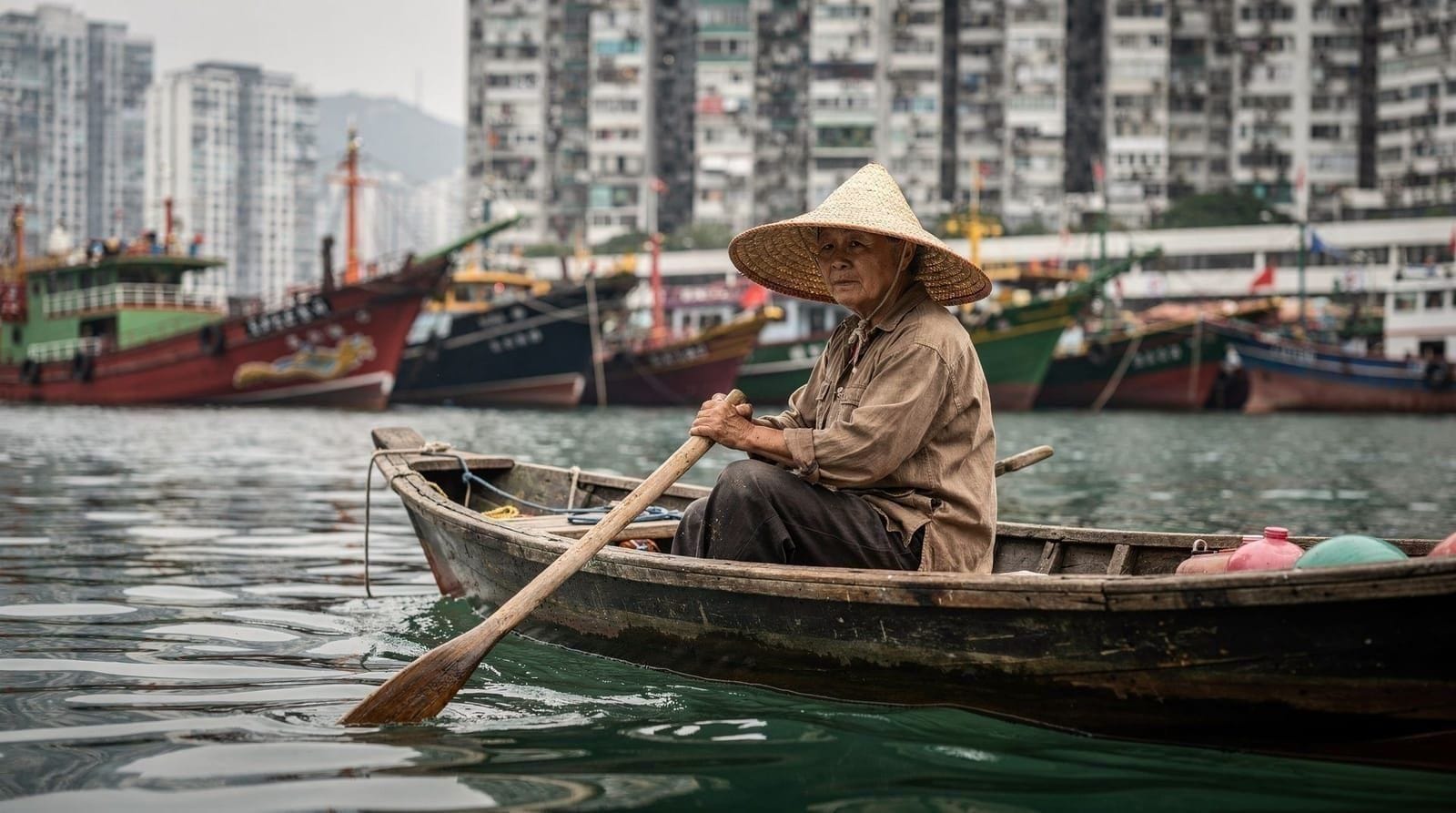 Hong Kong: Sampan houseboat and Stanley hop-on hop-off tour