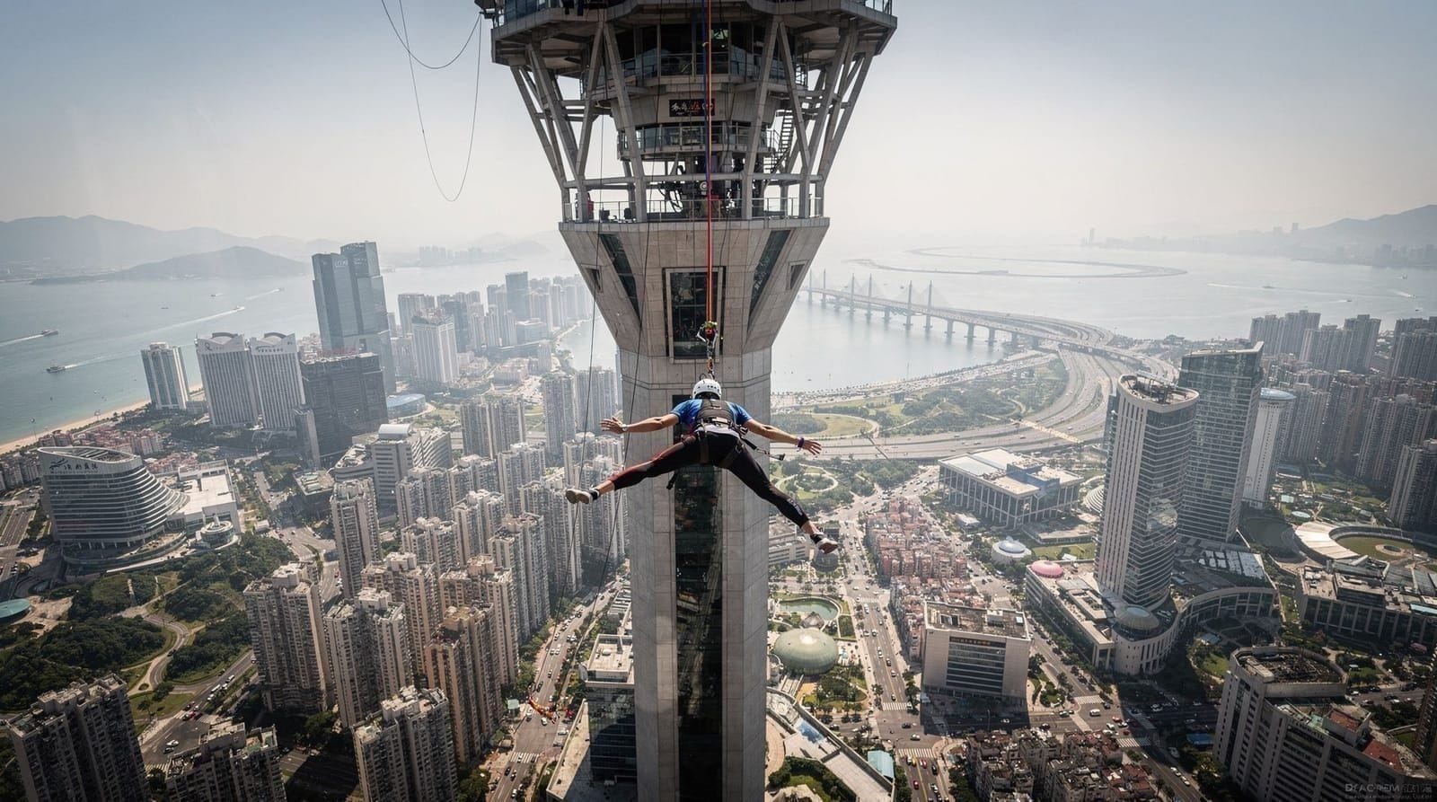 Macau: Skypark Tower bungy skywalk skyjump and tower climb